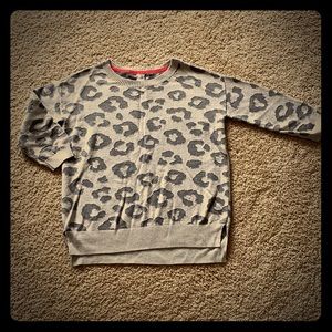 JCPenney Leopard sweater 3/4 sleeve